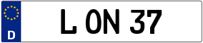 Trailer License Plate